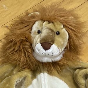 Lion Halloween Costume Size 5-6 Large Kids Boys Girls 47" w/Paws Attached